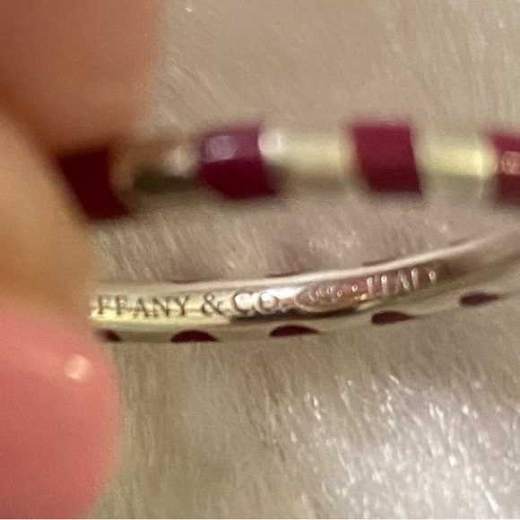 ☘️TIFFANY & CO. RARE! PALOMA PICASSO CANDY CANE BAND RING - Picture 6 of 7